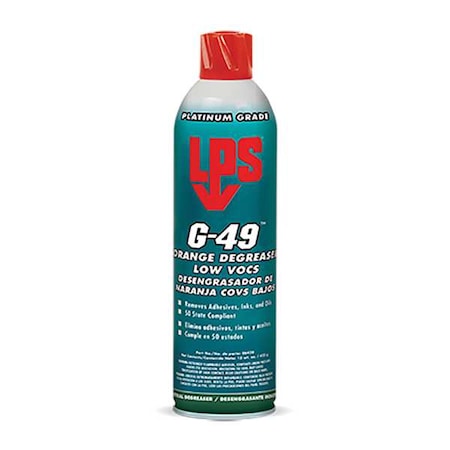 Degreaser, 15 Oz Aerosol Can, Liquid, Clear Water-White