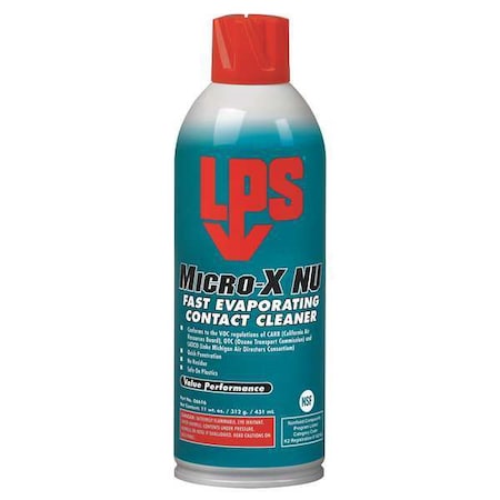 Contact Cleaner, Aerosol Spray Can, 11 oz, Liquid