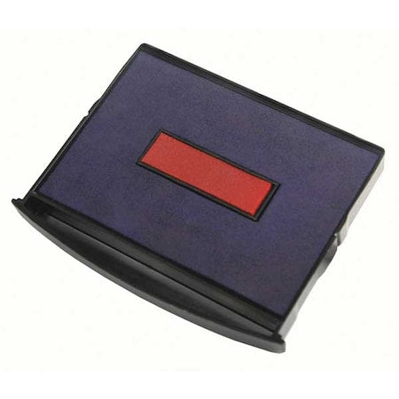 Stamp Pad,Dual Color,Blue/Red