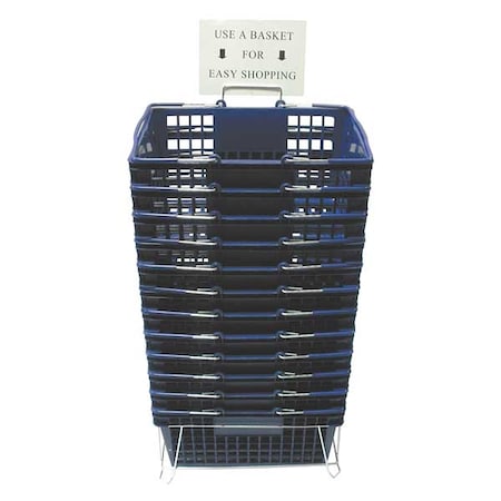 Hand Basket, Blue, 18 1/4 x 12 1/4, PK12