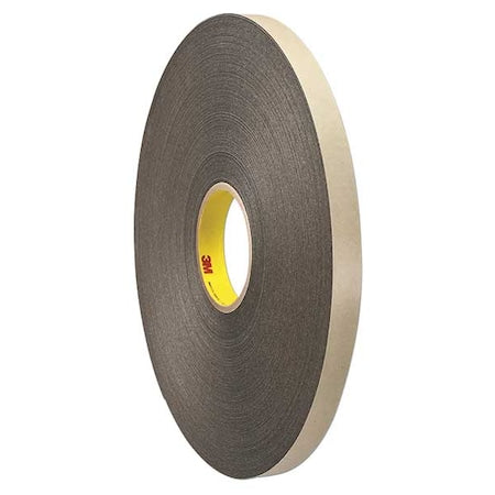 Double-Sided Foam Tape, 1 in W, 72 yd L, 1/32 in, Polyethylene Foam, Double-Sided