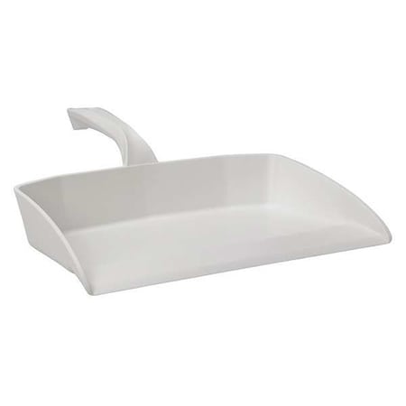 Hand Held Dust Pan, White, Polypropylene