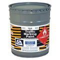 Traffic Zone Marking Paint, 5 Gal., White, Alkyd Solvent -Based