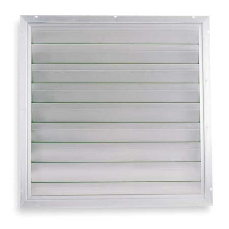 36 in 38.75"H-W 4.5"L Alu Intake Shutter Dampr, 37 in x 37 in, Aluminum