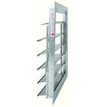 24 in Backdraft Damper / Intake Shutter, 25 in x 25 in, Mill finish aluminium