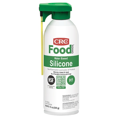 Silicone Lubricant, 13 oz, Aerosol Can, Silicone, White