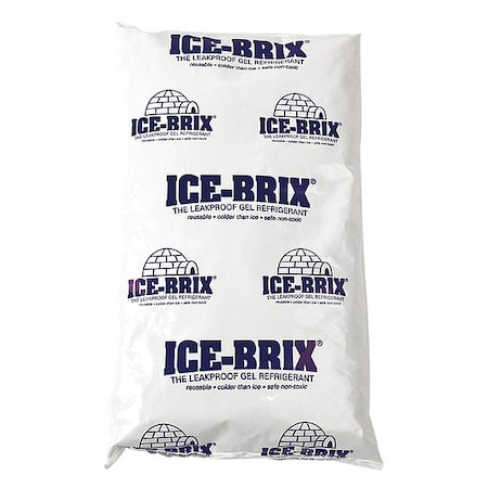 Ice-Brix Poly Pouch, Reuseable, Leakproof, 24 oz., PK6