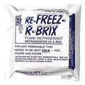 Freezer Pack, White/Blue, Foam Refrigerant Impregnated With Aqueous Solution, 6 PK