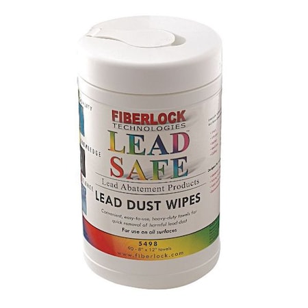Lead Safe Wipes, 8" x 12", 90 Wipes