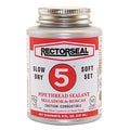 Pipe Thread Sealant 9.6 fl oz, Brush-Top Can, No. 5, Yellow, Paste