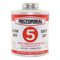 Pipe Thread Sealant 32 fl oz, Brush-Top Can, No. 5, Yellow, Paste