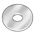 Round Rivet Washer, 1/8 in ID, 3/8 in OD, Aluminum, Plain Finish, 500 PK