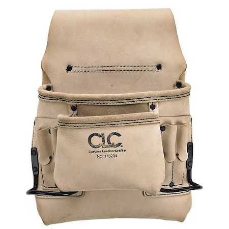 Tool Pouch, Tool Pouch, Tan, Leather, 8 Pockets