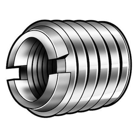 Extra Heavy Wall Self Locking Thread Insert, 3/8""-16 Int Thrd Sz, Carbon Steel, 5 PK
