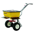 160 lbs Cap Broadcast Walk Behind Spreader For Salt, 20 ft Spread, Fixed T Handle