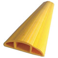 Cable Protector, 1-1/16 in H, 5 ft L, 3-1/4 in W, 1 Channel, PVC, Yellow (Formerly PowerFirst)
