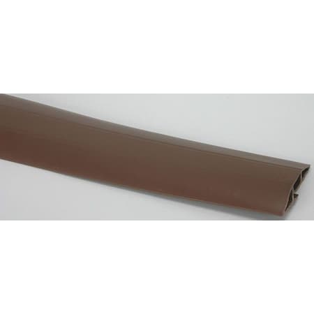 Cable Protector, 3/4 in H, 25 ft L, 3 in W, 1 Channel, PVC, Brown (Formerly PowerFirst)
