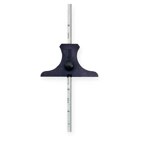 Rule Depth Gage, 6 In, 32nds/64ths
