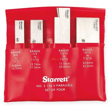 Parallel Set, 3/8-1 5/16 In, 4 Pc