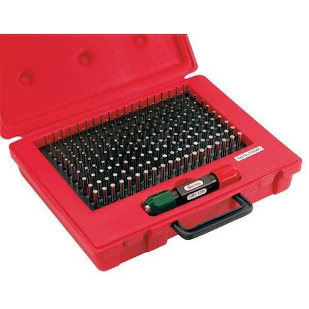 Pin Gage Set, Minus, 0.251-0.500 In
