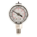 Commercial Compound Gauge, 30 to 0 to 30 psi, 1 1/2 in Dial, 1/8 in NPT, Bottom Location