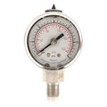 Commercial Pressure Gauge, 0 to 30 psi, 1 1/2 in Dial, 1/8 in NPT, Bottom Location