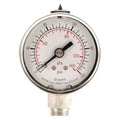 Commercial Pressure Gauge, 0 to 200 psi, 2 in Dial, 1/4 in NPT, Bottom Location