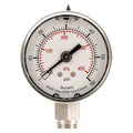 Commercial Pressure Gauge, 0 to 600 psi, 2 in Dial, 1/4 in NPT, Bottom Location