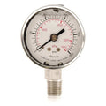 Commercial Pressure Gauge, 0 to 2, 000 psi, 2 in Dial, 1/4 in NPT, Bottom Location