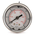 Commercial Pressure Gauge, 0 to 300 psi, 1 1/2 in Dial, 1/8 in NPT, Center Back Location