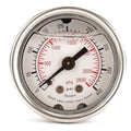 Commercial Pressure Gauge, 0 to 400 psi, 1 1/2 in Dial, 1/8 in NPT, Center Back Location