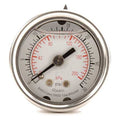 Commercial Pressure Gauge, 0 to 30 psi, 1 1/2 in Dial, 1/8 in NPT, Center Back Location
