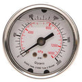 Commercial Pressure Gauge, 0 to 2, 000 psi, 2 in Dial, 1/4 in NPT, Center Back Location