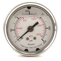 Commercial Pressure Gauge, 0 to 3, 000 psi, 2 in Dial, 1/4 in NPT, Center Back Location