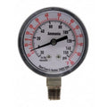 Ammonia & Refrigerant Compound Gauge, 30 to 0 to 150 psi, 2 1/2 in Dial, 1/4 in NPT