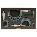Micrometer Set, 0-3 In, 0.001 In, 3Pc