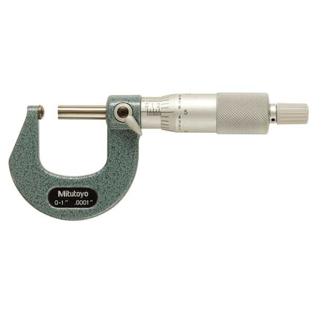 Spherical Anvil Micrometer, 0-1 In