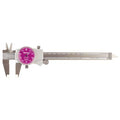 Dial Caliper, 6 In, Purple, 0.100/Rev