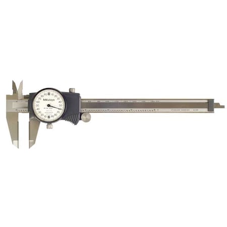 Dial Caliper, 6In, 0.200/Rev, Carbide