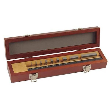 Gage Block Set, AS-1,0.625-2 In, 9Pc
