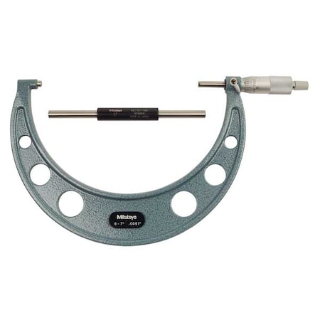 Micrometer, 6-7 In, 0.0001 In