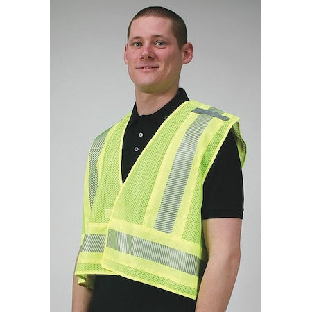 Vest, Public Safety, Polyester, Lime, 3XL (Formerly Condor)