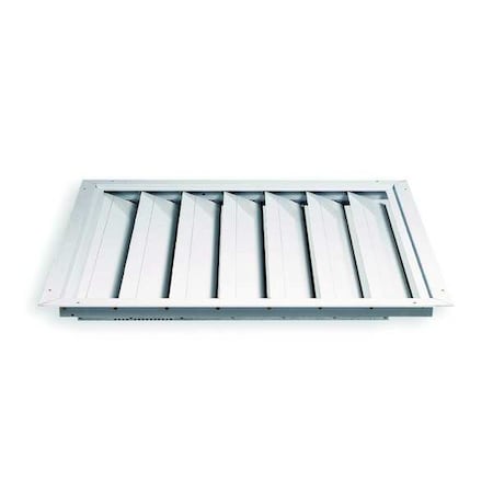 30 in 32"H-W Alu Universal Backdraft Dampr, 30 in x 30 in, Aluminum