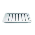 36 in 38"H-W Alu Universal Backdraft Dampr, 36 in x 36 in, Aluminum