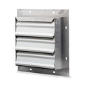 10 in 13"H-W 5.75"L Aluminum Backdraft Damper, 10-1/2 in x 10-1/2 in, Aluminum