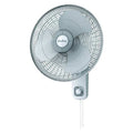 Wall Mount Fan W/ 16 in Blade Dia, Oscillating, 3 Speeds, 120V AC, White, 6 ft L Cord