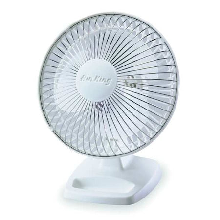 Floor Fan, 6 in, Non-Oscillating, 2 Speeds, 120VAC, Tilting Head