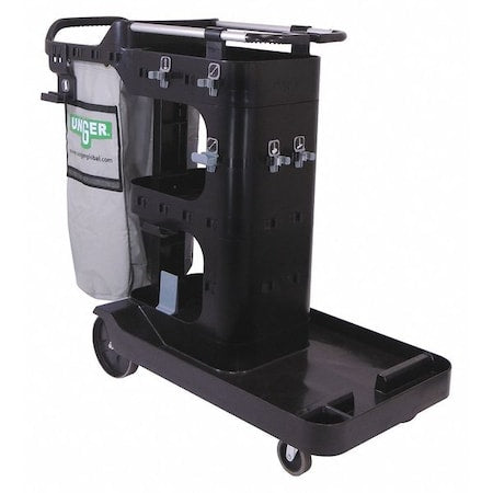 Restroom Cart, 42 in H, 21 gal Cap.