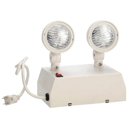 Emergency Light, 7-1/2in. H, 5.4W, Incand (Formerly LumaPro)