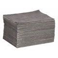 Sorbent Pad, 17 gal, 15 in x 19 in, Universal, Gray, 100 PK